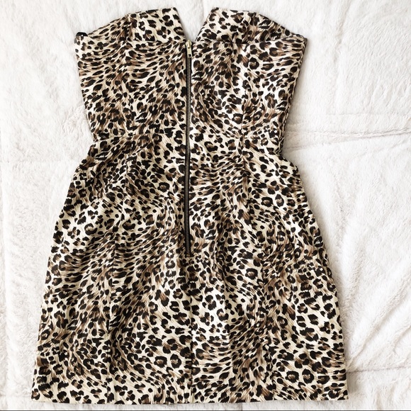 Naven Strapless Leopard Print Mini Dress - Picture 5 of 6